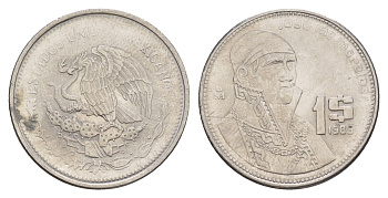 Мексика 1 песо 1985 Mo KM 496 медно-никель UNC 4637-625