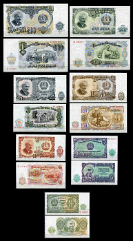 Болгария лот из 7 банкнот 1951 Pick 81-87 бумага UNC (пресс) 00-00