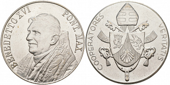 ПОЛЬША МЕДАЛЬ ND ПОНТИФИК БЕНЕДИКТ XVI UNC 73-515