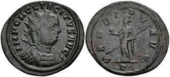 Римская Империя аврелианиан 276 Тацит PROVIDE AVG Тицин Good Very fine (R1) RIC 152 бронза 1073-3-8-3