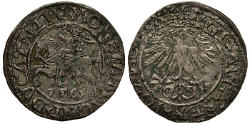 Польша 1/2 гроша 1561 Сигизмунд II Август (1544-1572), вес 1,2 гр. Gumowski 598, Kopicki 3264 серебро 1516-1442