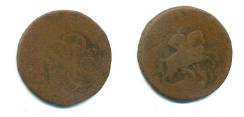 РОССИЯ 1 КОПЕЙКА 1759 медь 61-512