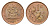 ЮАР 1 цент 1975 герб, капские воробьи KM 82 бронза UNC 4690-1217