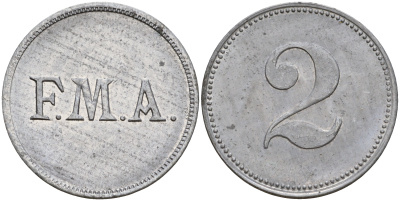 Франкфурт жетон ND алюминий 4606-221