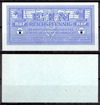 Германия 1 рейхспфенниг ND (1942) Pick M32 бумага UNC (пресс) 7222-56-1-1