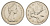Канада 25 центов 1977 Елизавета II (1952-2022), олень KM 62b никель UNC 4638-522
