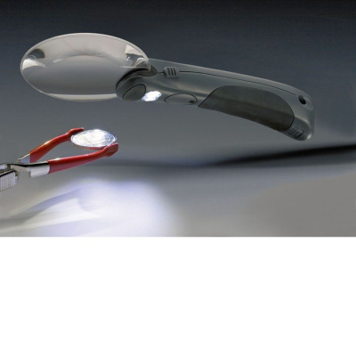 Лупа без оправы со светодиодной подстветкой, 2,5-кратная. Leuchtturm. 307746