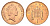 Великобритания 1 пенни 1994 Елизавета II (1952-2022) KM 935a, Spink 4391 (B4) сталь плакированная медью 4685-158