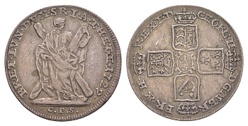 Брауншвейг-Каленберг-Ганновер 1/3 талера 1729 CPS, Георг II (1727-1760), из коллекции Ричарда Б. Смита Smith 148, Welter 2595, KM 208 серебро 1525-934