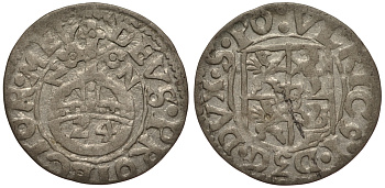 Померания, Кольберг, Камминское епископство 1/24 талера 1622 Ульрих (1618-1622), вес 0,94 гр. KM 232 серебро 1516-934