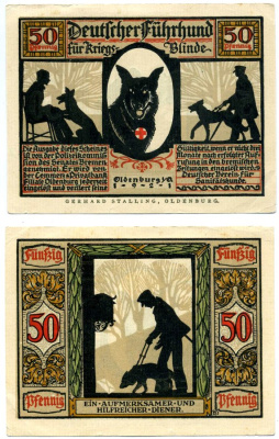 Ольденбург 50 пфеннигов 1921 нотгельд, земля Нижняя Саксония Grabowski 1016.1а бумага 2195-25-2-1