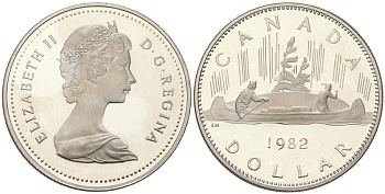 Канада 1 доллар 1982 KM 120.1 никель PROOF 1530-1433