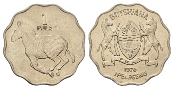 Ботсвана 1 пула 1976 ФАО KM 8 медно-никель UNC 4672-743