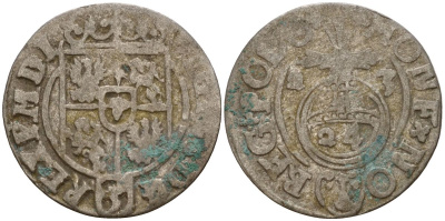 Польша 3 полкера (3 полторака - 1 крейцер) 1623 Сигизмунд III Ваза (1587-1632) Gorecki B.23 серебро 4160-118