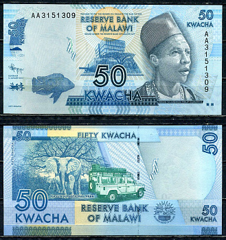 Малави 50 квача 2012 Pick 58 a бумага UNC (пресс) 6299-39-4-1
