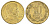 Чили 10 песо 2005 KM 228 никель латунь UNC 4171-534