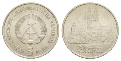 ГДР 5 марок 1972 А, Мейсенский собор KM 37, J. 1543 медно-никель 4634-146