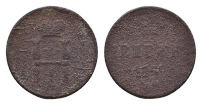 Россия денежка 1852 ЕМ, Николай I (1825-1855) Биткин 614 медь 4596-233