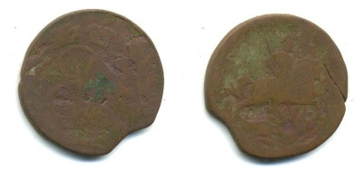 РОССИЯ 1 КОПЕЙКА 17XX медь 61-254