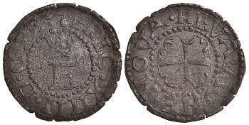 Эстония, Ревель (Таллин) 1 шиллинг 1561 Юхан III (1568-1592), редкая разновидность (ERIC · XIIII · D · G · RE /  MONE · NOVA · REVA) Ahlström 25, Haljak II 1166, Fed 191, MB 10 серебро 1527-622