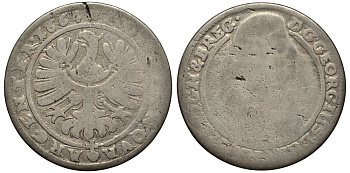 Силезия-Легница-Бжег 15 крейцеров 1664 Георг III (1639-1664) серебро 413-1434