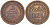 Марокко 5 мазунов 1903 АН1321, Мулай Абд аль-Азиз (1894-1908) KM 16.3 бронза 4523-1131