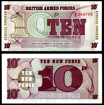 Великобритания 10 пенсов ND (1972) Pick M45a бумага UNC (пресс) 6278-48-1-2