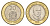 Ямайка 20 долларов 2001 KM 182 биметалл UNC 4641-832