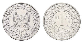 Суринам 1 цент 1977 KM 11a алюминий UNC 4679-558