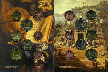 Гибралтар набор из 8 монет 2004 европробники, в оригинальном картонном буклете, тираж 10000 экз. 00-00