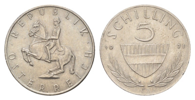 Австрия 5 шиллингов 1971 KM 2889a медно-никель 4671-643