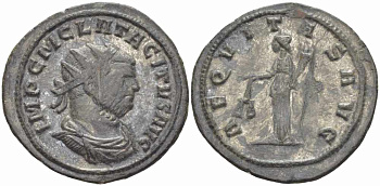 Римская Империя аврелианиан 275 Тацит AEQVITAS AVG Сисция Good Very fine RIC 181 бронза, серебрение 1073-16-114