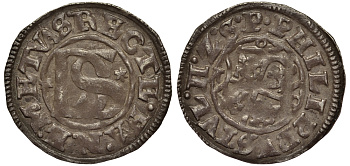 Герцогство Померания 2 шиллинга 1610 Филипп III Юлиус (1592-1625), вес 1,57 гр. KM 5 серебро 1519-231