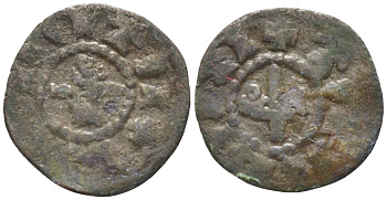 Дерптское епископство артиг 1514-1518 Christian Bomchower (1514-1518). вес 0,39 гр. серебро 1516-1015