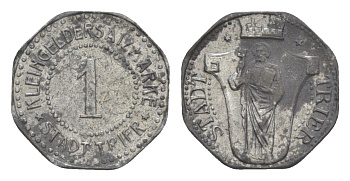 Трир 1 пфенниг ND (1917) Funck 549.1, Men18 31517.1 цинк 4580-316