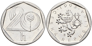 Словения 20 геллеров 1993 HM KM 2.1 алюминий 4152-863