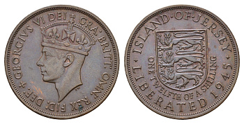 Джерси1/12 шиллинга1945Георг VI (1937-1952), освобождение ДжерсиKM 19бронза3334-113