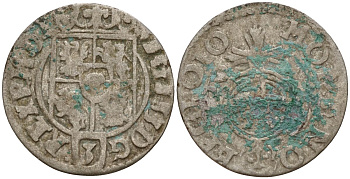 Польша 3 полкера (3 полторака - 1 крейцер) ND (1620-1627) Сигизмунд III Ваза (1587-1632) KM 41 серебро 4158-764