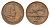 ЮАР 2 цента 1967 Ян ван Рибек (1619-1677), Suid Africa, легенда на африкаанс, антилопа гну KM 66.2 бронза 4122-156