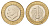 Турция 1 лира 2009 Кемаль Ататюрк KM 1244 биметалл UNC 3459-1112