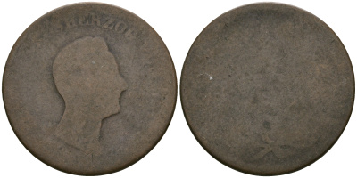 Баден 1 крейцер ND Леопольд I (1830-1845) KM 218.1 медь 4608-1124