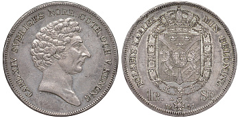 Швеция 1 риксдалер специе 1841 AG, Карл XIV Юхан (1818-1844) KM 632 серебро 10-017-53