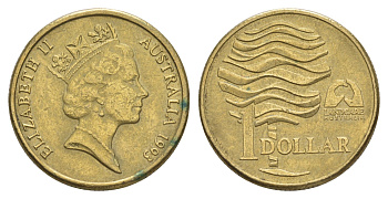 Австралия 1 доллар 1993 Landcare Australia — организация по защите окружающей среды KM 208 алюминиевая бронза 4631-1151