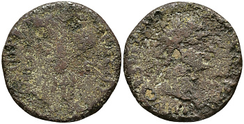 Римская Империя дупондий ND Домициан? бронза 3999-513