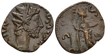 Римская Империя, императоры в Галлии антониниан 271 - 274 Тетрик, локальная чеканка в Галлии RIC - биллон 1073-25-105