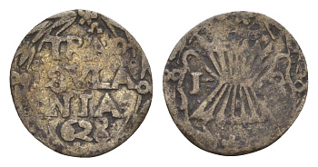 Нидерланды, Голландия, Оверэйсел 1 стювер 1628 KM 24 серебро 1522-1211