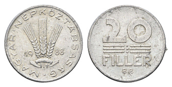 Венгрия 20 филлеров 1988 BP KM 573 алюминий 4668-139