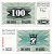 Босния и Герцеговина 100 динаров 1992 1 ИЮЛЯ 1992 Pick 13а бумага UNC (пресс) 8606-48-2-2