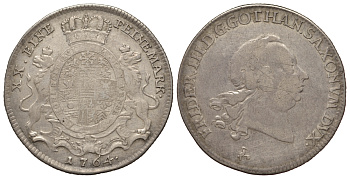 Саксен-Гота-Альтенбург 2/3 талера 1764 KM 316 серебро 00-811-48