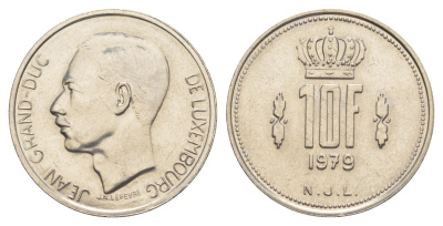 Люксембург 10 франков 1979 Герцог Жан (1964-1999) KM 57 никель UNC 4641-1113